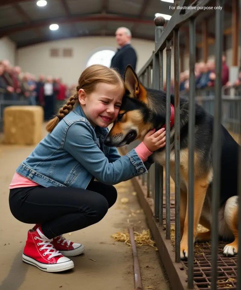 Daughter of Dead Cop Walks Into German Shepherd Auction Alone — The Reason Why Is Shocking!