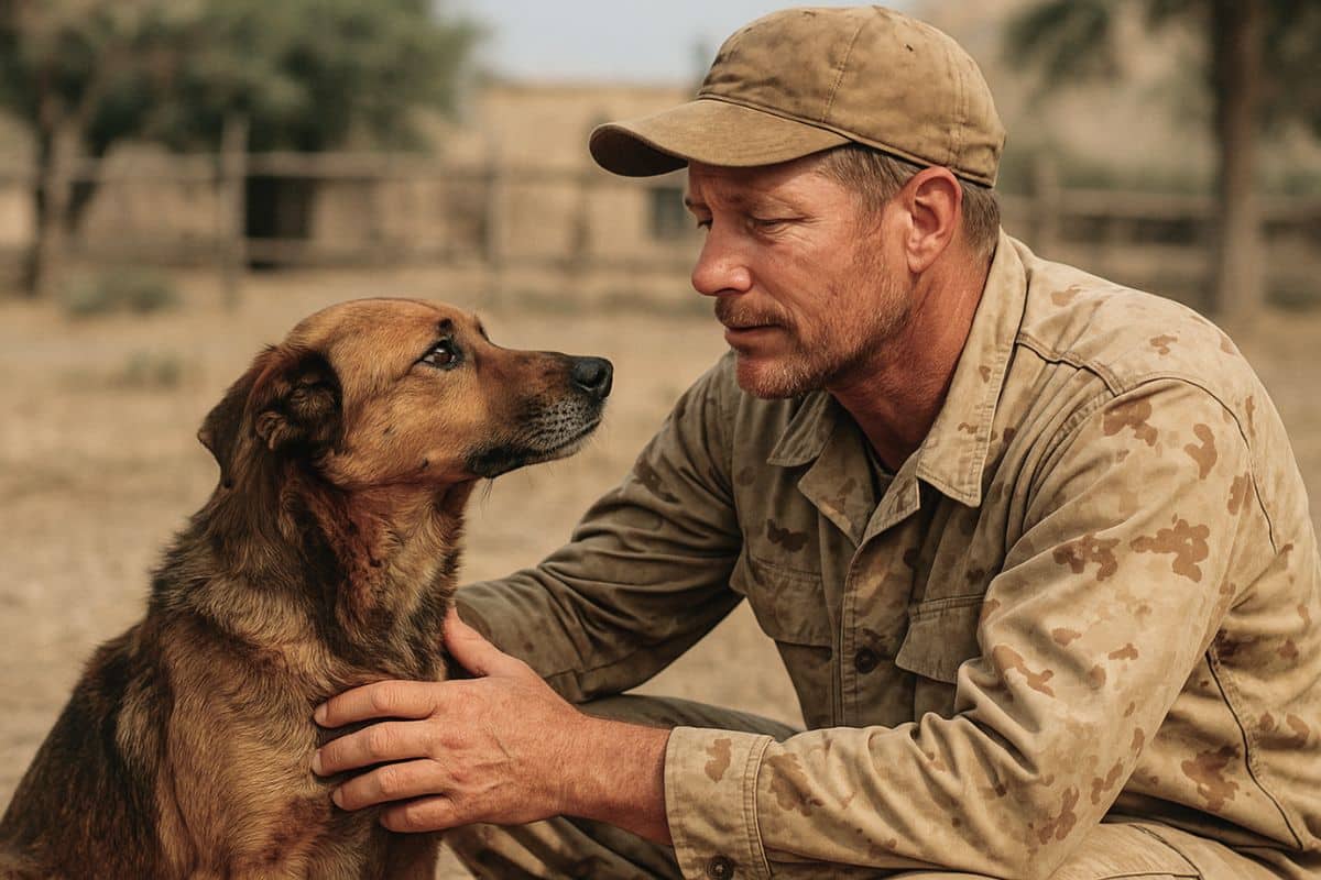 Whispers in the Sand | He Survived the War, but Not the Silence—Until a Dog Whispered Him Back to Life.