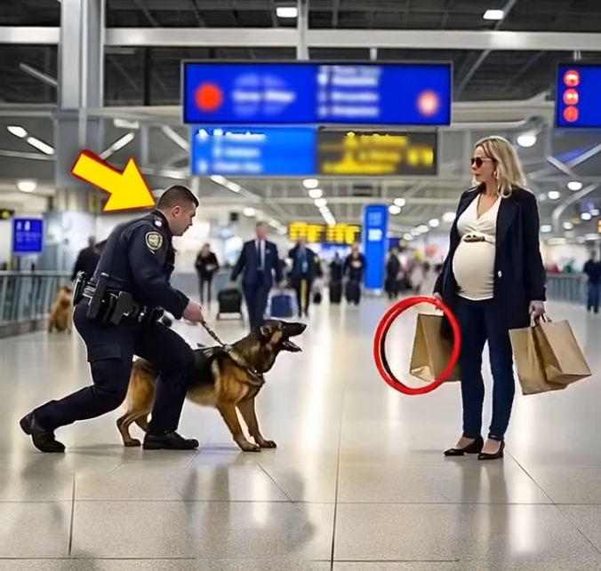 Dog barks urgently at a pregnant woman. When the police finally uncovered the truth, it was already too late.