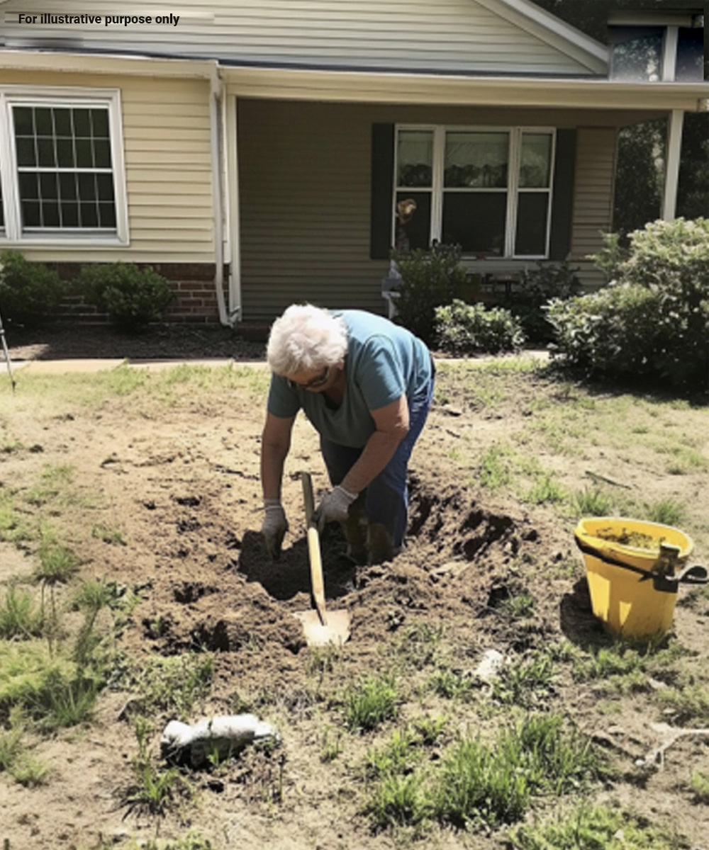 I Saw My Neighbor Faint While Digging in Her Yard — I Gasped when I Looked into the Hole She Dug