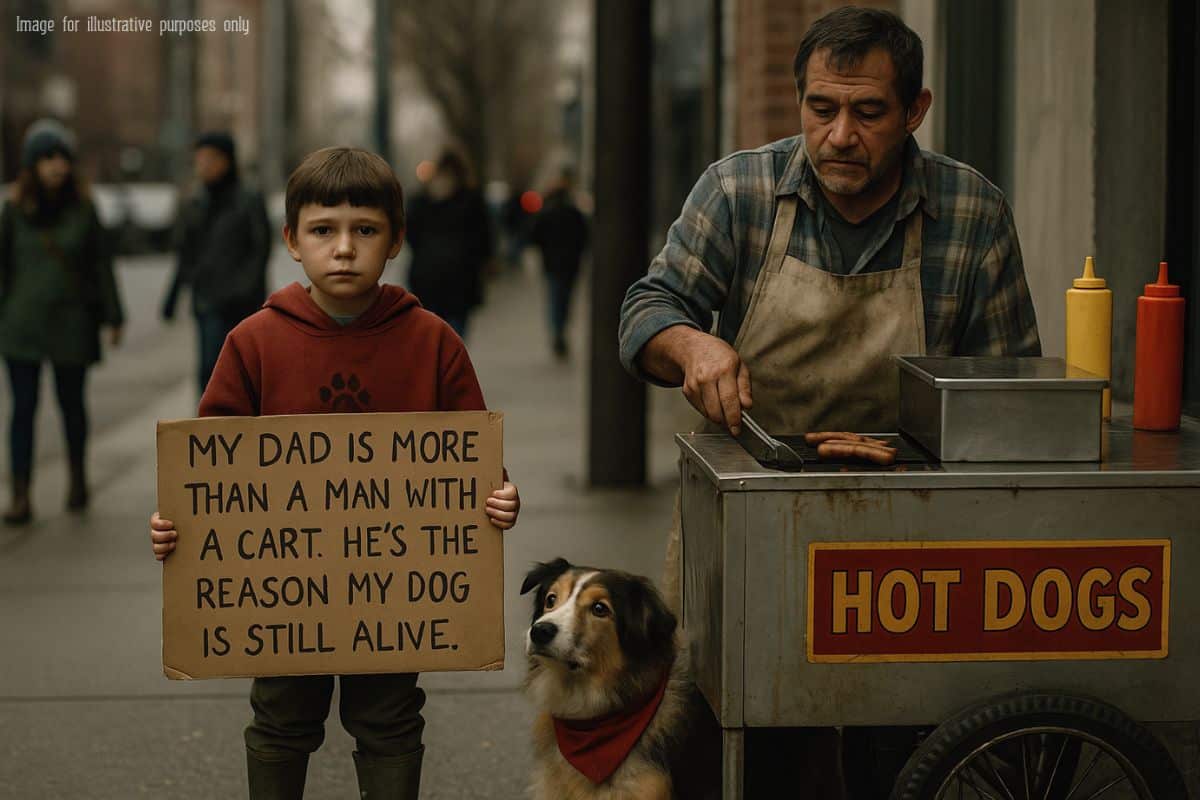 The Man Behind the Cart | He Sold Hot Dogs to Survive—Until His Son and Dying Dog Changed Everything Forever