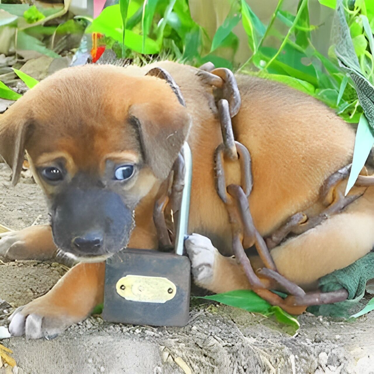 Timely Rescue: Dog Found Chained and Abandoned in the Desert Saved Just in Time