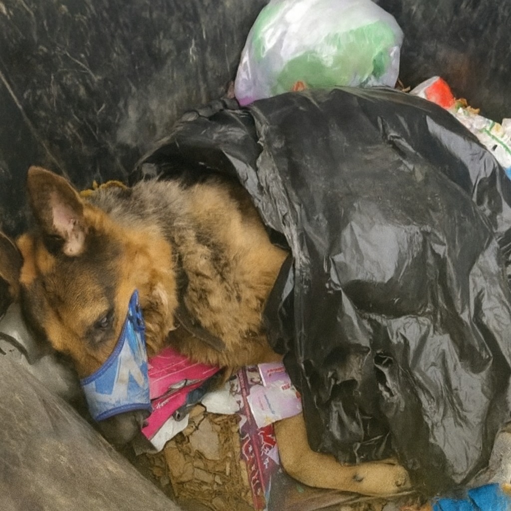 A Dog’s Silent Plea: The Redemption of Wolf’s Gentle Heart