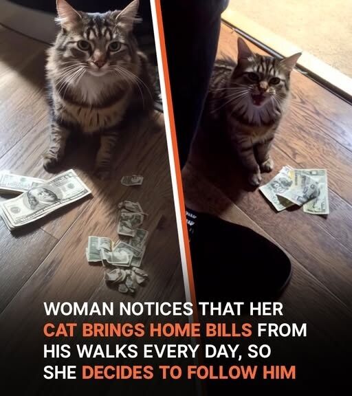 Older Lady Finds Money on Floor Every Day, Sees Her Cat Bring It and Follows Him – Story of the Day