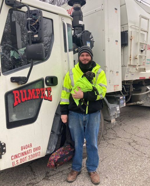 Garbage Man Finds A Puppy Thrown Out With The Trash And Gives Her A Forever Home