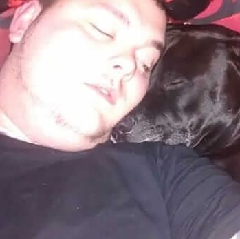 Geo the dog sensed something was wrong and saved a life